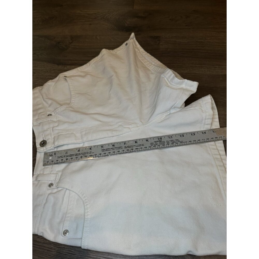 Vintage 90's LA Blues White Sz 12 Missy High Rise Cuffed Shorts - Picture 7 of 7